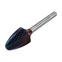 Борфреза твердосплавная форма F парабола с закругленной вершиной (20х25х6х70 мм) Karnasch 11.5051-075