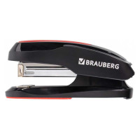 Степлер BRAUBERG Super №24/6 26/6, до 30 листов, черно-красный 229085