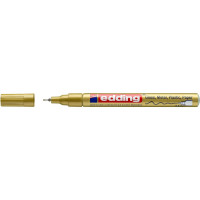 Лаковый глянцевый маркер Edding 780/53 CR золотой, 0.8 мм, круглый наконечник, блистер 1183489
