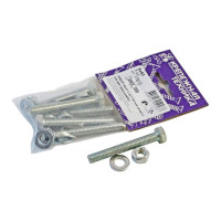 Болт с ш/г крепежная техника набор, полная резьба, din 933, 8x60, 5 шт. 17870