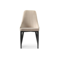 Стул на металлокаркасе Woodville kora beige/black 15099