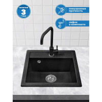 Мойка из искусственного камня AV Engineering Star черный AV505515SBKA