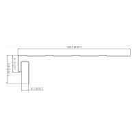 J-фаска к сайдингу PROFBUILD белый 51555