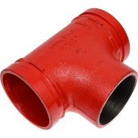 Переходной тройник под резьбу GROOVEX 4"x3", 108x89 мм, ДУ 100x80 мм TPR10889