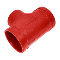 Переходной тройник под резьбу GROOVEX 4"x2 1/2", 108x76 мм, ДУ 100x65 мм TPR10876