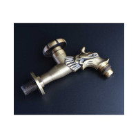 Сливной латунный кран для хамама BRONZE DE LUXE насадка-рассекатель, бронза 21600