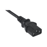 Кабель питания Cabeus монитор-компьютер IEC 320 C13 - IEC 320 C14 (3x0.75), 1.8 м PC-189-VDE-1.8M