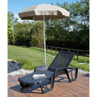 Шезлонг IPAE-PROGARDEN POOL антрацит 91010