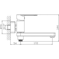 Смеситель для ванны Haiba HB60617 00302782