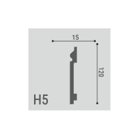 Плинтус напольный Де-Багет XPS POLYMER Н 5 00-00105899