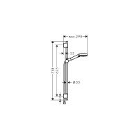 Душевой гарниту Hansgrohe Vernis blend матовый черный 26422670 00000092713