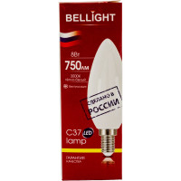 Светодиодная лампа BELLIGHT LED C37 220V/8W/E14 3000K 750Lm 86170886