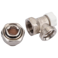 Запорно-балансировочный угловой клапан STOUT Svl-1156-100015 1/2" (с дополнительным уплотнением) RG008VL0HPSIBT