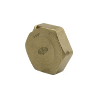 Заглушка LEXLINE 1 1/2'' вн, латунь, с контрольным отверстием, 40 551744