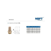 Фитинг-глушитель (пневмоглушитель) bsl - M5 NBPT 58374