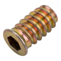 Резьбовая втулка с буртиком WOODWORK m6, l=20, 100 шт. 990.06.20