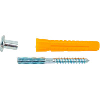 Демпферный ограничитель Левша 40x40, с крепежом, белый У4-9581.Б