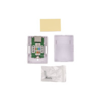 Одинарная экранированная компьютерная розетка WRline WR-WS-8P8C-C5E-SH-1 RJ-45, категория 5e внешняя, Dual IDC, цвет белый 505217