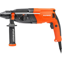 Перфоратор PATRIOT RH 263 SDS+, мощность 880 Вт, 2.9 Дж, 3 режима работы, макс.диаметр 26 мм, глубиномер, кейс 140301324