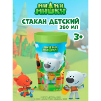 Детский стакан Пластишка с декором ми-ми-мишки, 380 мл, зеленый 431328109