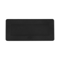 Розетка горизонтальная выдвижная ROCKETSOCKET 3 euro 16a, проводка, цвет черный SHS017-B