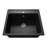 Кухонная мойка Teymi Helmi 57x50, черная матовая T120107 ЦБ-00266890