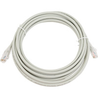 Патч-корд WRline WR-PC-RJ45-UTP-5E-5-GY U/UTP, категория 5е, 2xRJ45, неэкранированный, серый, LSZH, 5м 520159