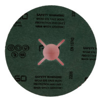 Фибровый шлифовальный круг CR5229 125x22 мм, керамика, P60, 10 шт Interflex 3024602501-10