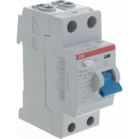 Выключатель дифференциального тока ABB 2 модуль F202 АС-63/0,1 2CSF202001R2630
