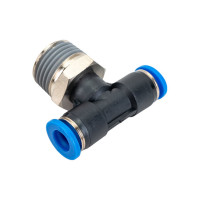 Тройник цанговый T-образный с наружной резьбой (8 мм; 1/2M) SHPI PT 08-R04