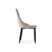 Стул на металлокаркасе Woodville kora beige/black 15099