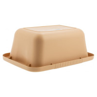 Пластмассовый прямоугольный таз PALISAD Home 25 л, бежевый 929925