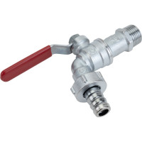 Шаровой кран Giacomini с патрубком под шланг 1/2 хром, рукоятка R621X003