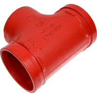 Переходной тройник под резьбу GROOVEX 4"x3", 108x89 мм, ДУ 100x80 мм TPR10889