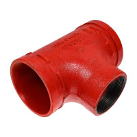 Переходной тройник под резьбу GROOVEX 4"x2 1/2", 108x76 мм, ДУ 100x65 мм TPR10876