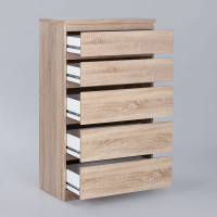 Комод Гуд ЛАКК КАСТОР 5 ящиков, 65x39x111 см, бежевый, дуб сонома 2.03.02.070.3