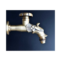 Сливной латунный кран для хамама BRONZE DE LUXE насадка-рассекатель, бронза 21600