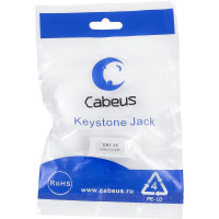 Проходной адаптер Cabeus RJ45-RJ45 (8p8c), категория 5е, неэкранированный CA-8p8c-C5e