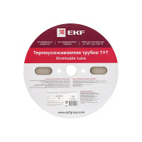 Термоусаживаемая трубка EKF ТУТ 12/6 прозрачная рулон PROxima tut-12-tr