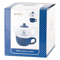 Чайный набор чайник и чашка на 1 персону Dolomite gourmet L2521086