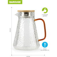 Кувшин для воды BAROUGE BJ-701/24 из рифленого стекла, 1500 мл BJ-701 1500 мл/кувшин