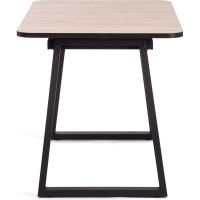 Стол Tetchair Maltido ЛДСП/HPL/металл, 130+30x75x75 см, дуб вотан/черный 19745