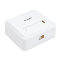 Корпус настенной розетки WRline WR-MB-2 для установки 2-х вставок типа Keystone Jack, цвет белый 505220