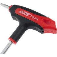 Ключ двусторонний JTC TORX с отверстием и Т-образной рукояткой T27H, 784827 189755