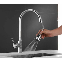 Смеситель для кухни Shevanik с выдвижной лейкой S163