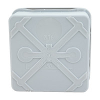 Распаячная коробка IEK км42435 о/п 80x80x40мм ip67 8 вв. серая UKO21-080-080-040-K41-66