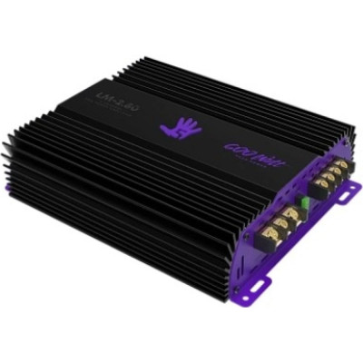 Усилитель FIVE 2х80 Вт, 2-1 канал, BassBoost пульт, 4-2 Ом, High-pass, Low-pass LM-2.80