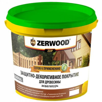 Zerwood ЗАЩИТНО-ДЕКОРАТИВНОЕ ПОКРЫТИЕ ZDP аквалазурь махагон 5кг ведро 001605559140