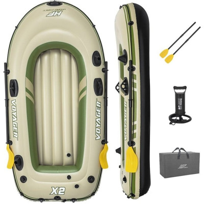 BestWay Лодка ВОЯЖЕР Х-2 Voyager X2 в комплекте 232x118см 65163 104822
