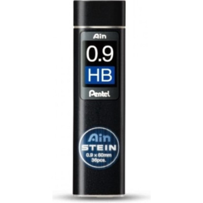 Pentel Грифели для карандашей автоматических Ain Stein 0.9 мм 36 грифелей в тубе C279-HBO HB 609995